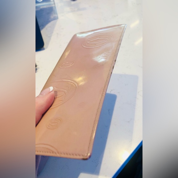 VINTAGE CARTIER LIGHT PINK WALLET - Picture 10 of 11